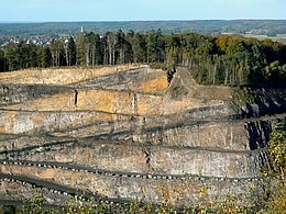 Blick in Steinbruch am Piesberg