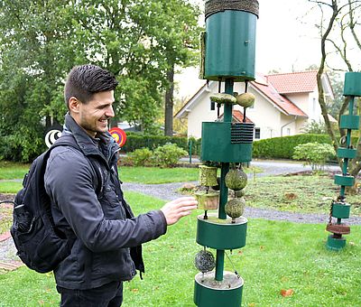 Station auf den die Gesundheitspfaden in Bad Essen 