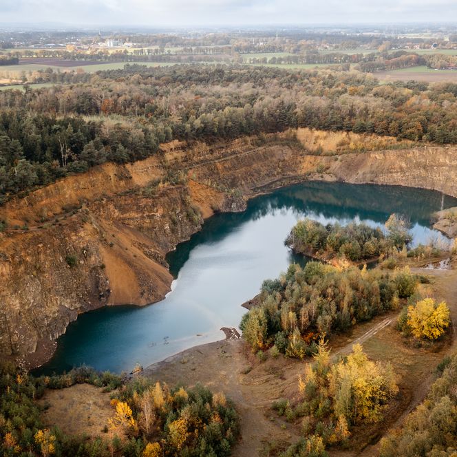 Blick in den Steinbruch in Bramsche-Ueffeln