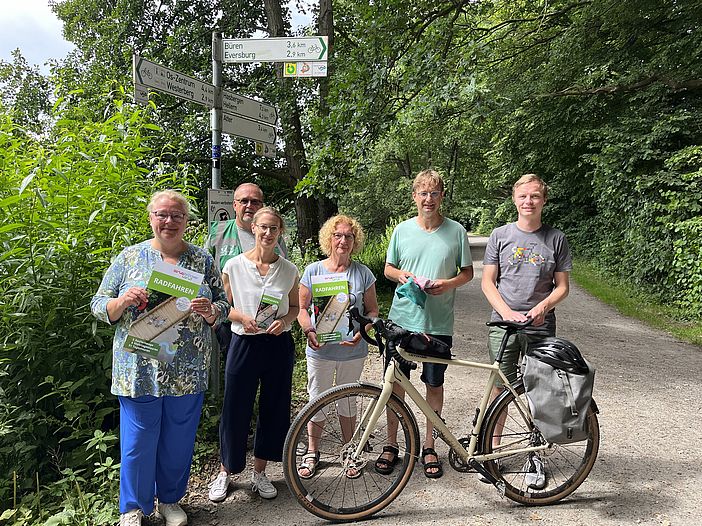 Die Radroutenpaten kümmern sich ehrenamtlich gemeinsam mit der Tourismusgesellschaft Osnabrücker Land mbH um die über 50 Fahrradrouten im Osnabrücker Land.