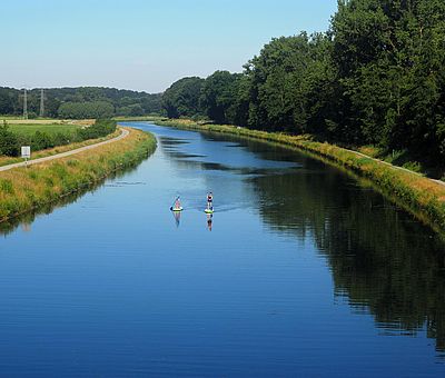 Stand Up Paddling auf dem Stichkanal in Osnabrück