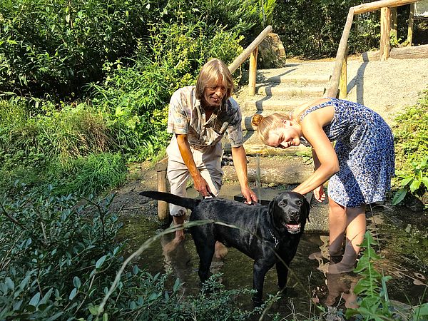 In Bad Iburg ist die Kneipp-Kur ein großes Thema im Bereich Gesundheit. Auf Wanderungen mit Hund können nun auch die Vierbeiner Wassertreten. 